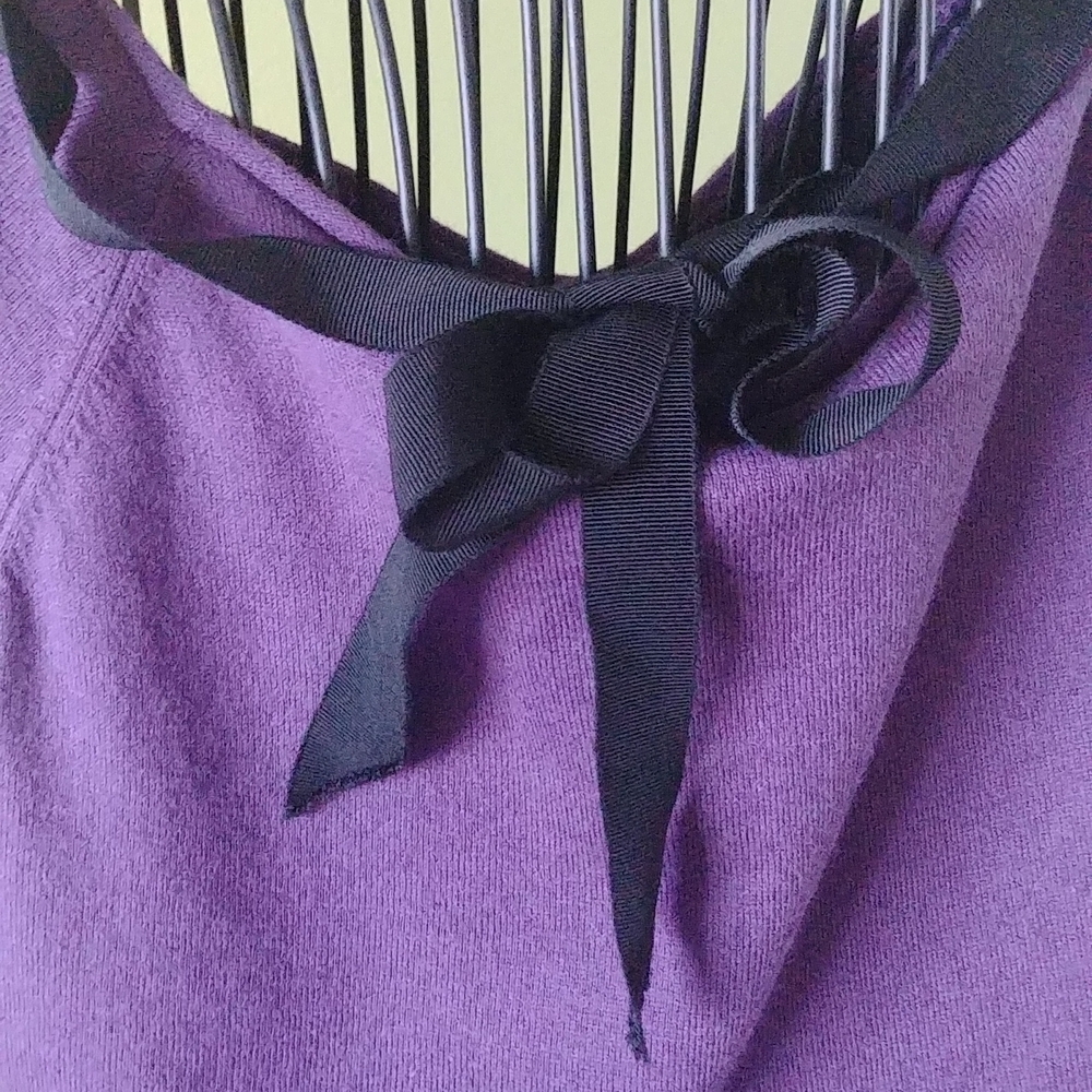 💜 Purple top with ribbon at the back, size PL - Picture 6 of 8